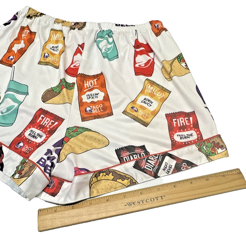 Lindo! Conjunto de pijama para mujer Taco Bell pantalones cortos y manga corta talla mediana - Imagen 16 de 19