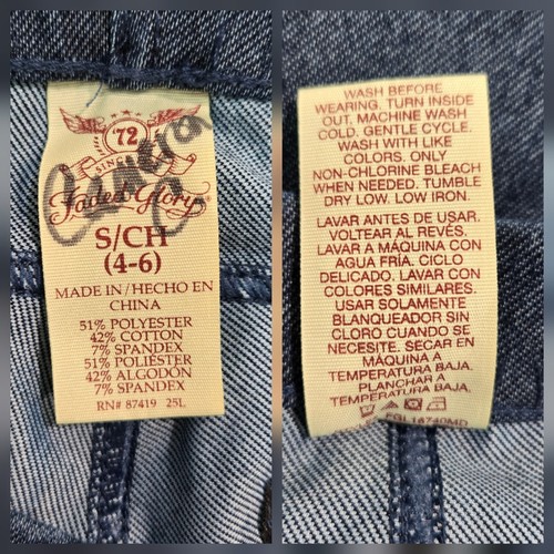 FADED GLORY Pull-on Jegging Stretch Pants Denim Blue Skinny Fitted Women's SMALL - Picture 8 of 10