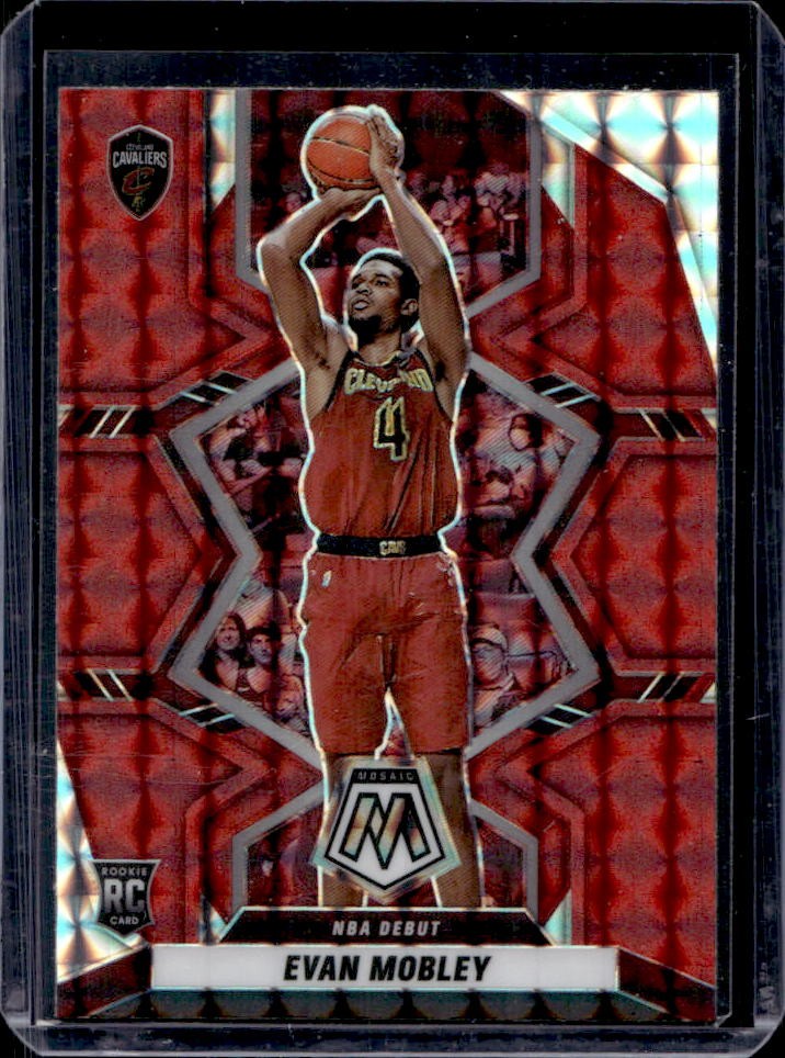 2021-22 Mosaic Evan Mobley RC Red Rookie #263 Cavaliers