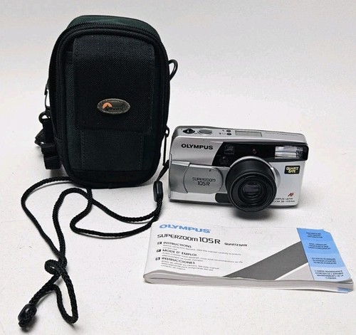 Olympus Stylus Superzoom 105R analoge Kompaktkamera 35 mm GETESTET funktioniert