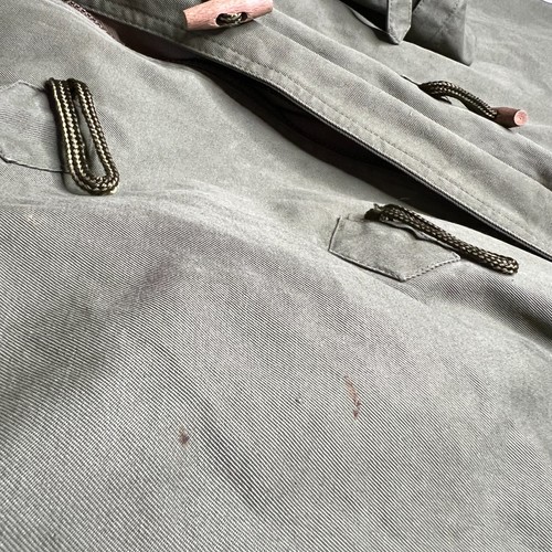 Vintage Italian Military Overcoat Army Parka Size 2 (L) Green w/ Toggle Closure - Picture 13 of 15