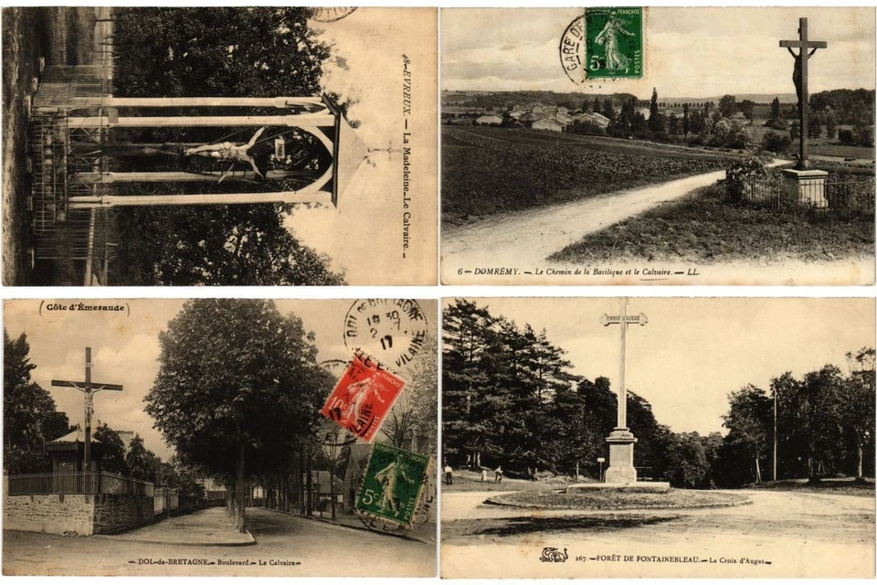 CATHOLIC STATUES RELIGION FRANCE 700 Vintage Postcards mostly pre-1940 (L5777) - Image 2 of 4