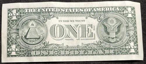 1985 San Francisco $1 Bill Repeat 67 67 Three Of A Kind 6’s Fancy Numbers Note - Picture 2 of 2