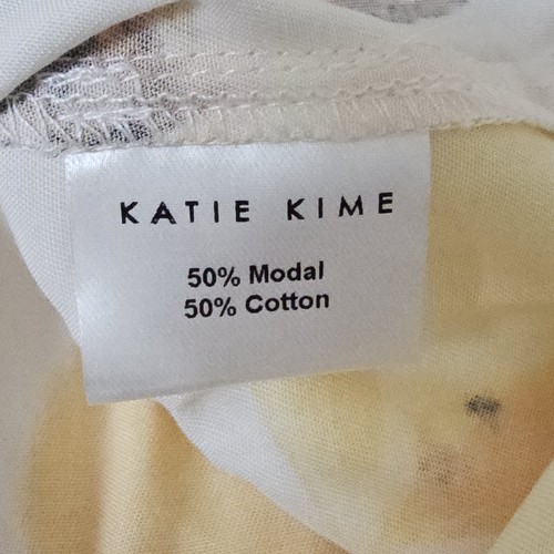 Katie Kime 2 Pc PJ Set Initials CR Your Oyster Top & Pants Sz Large W/ Carry Bag - Picture 14 of 23