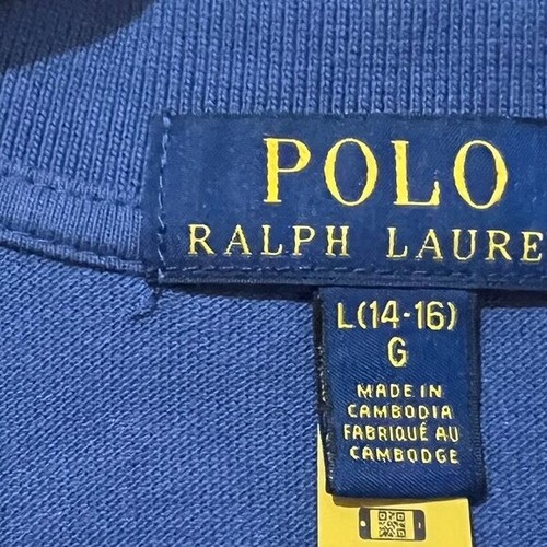 Polo Ralph Lauren Jungen Poloshirt Segelboot Print Baumwolle Größe L 14-16 Maritim - Bild 6 von 6