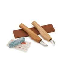 Beavercraft Chip Carving Knives Set - 2 Knives Plus Accessories