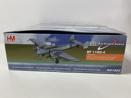 HobbyMaster 1:72 BF 110G-4 Die Cast Assembled Model WWII HA1803 “G9+EF” - Picture 4 of 24