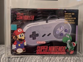 Original Super Nintendo SNES Controller Sealed New VGA 9.2 Graded 