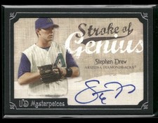 2007 Upper Deck Masterpieces #SG-SD Stephen Drew Stroke of Genius AUTO