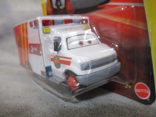 Mattel Disney CARS Race Rescue Morgan Martins Ambulance 1/55 scale diecast - Picture 3 of 4