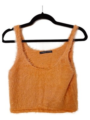 Threadbare Damen Top Gr. 40/L Orange Flauschig