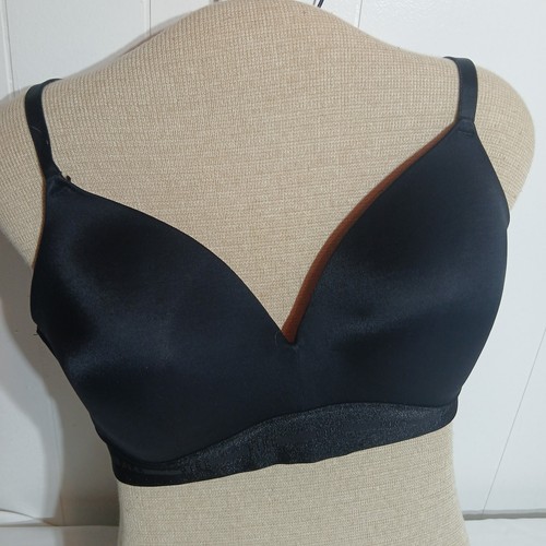 PINK Victoria's Secret BH schwarz Wear Everywhere ohne Bügel leicht gefüttert Gr. 38C - Bild 1 von 11