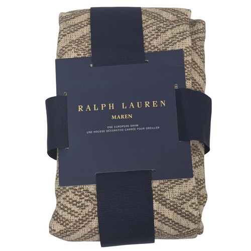 Ralph Lauren Maren Damien European Sham Neutral 26x26 Deko Kissenbezug - Bild 1 von 4
