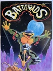 Vintage 1991 BATTLETOADS Original Nintendo Power POSTER 28x57cm Nice Art! NIN 22