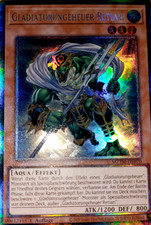 Gladiatorungeheuer Retiari MZTM-DE070 Collectors Rare Yugioh Karte Deutsch