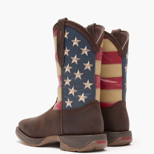 Rebel Patriotic Western Flag Pull-On Cowboy Boot by Durango DB5554 - Picture 4 of 7