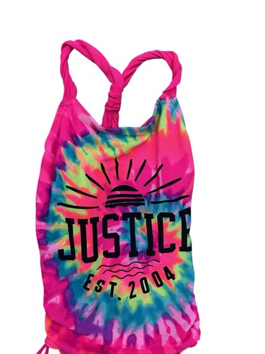 Justice Youth Size 8 One Piece Tie Dye Bathing Suit - Picture 11 of 12