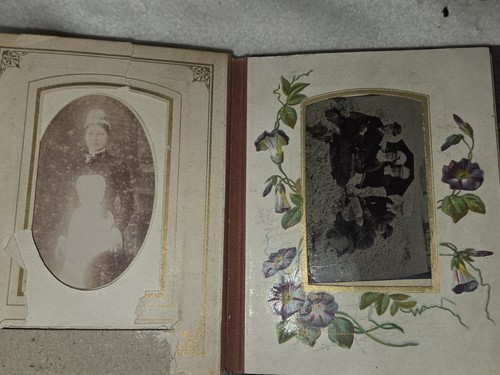 Antique Victorian Small Leather Photo Album 27 Origial lPictures 1890c - Picture 16 of 23