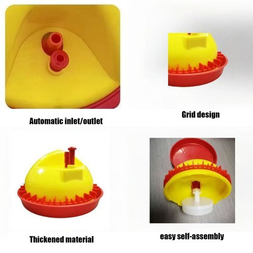 Kit automático de alimentación y riego de pollos para aves de corral nivel de agua ajustable - Imagen 11 de 12