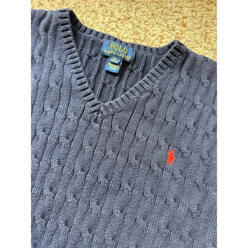 POLO Ralph Lauren BOYS Sweater Vest; size XL, 18-20, Navy Blue - Picture 3 of 8