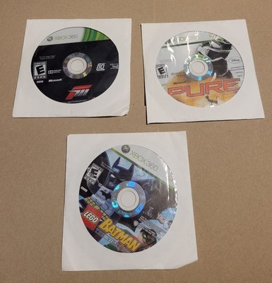 Xbox 360 Game Lot Forza Motorsport 4 Pure Lego Batman Games Microsoft Lot Of 3