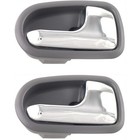 Door Handle Set For 1995-2003 Mazda Protege Front & Rear Rh Gray w/Chr Lvr 2Pcs (For: Mazda Protege)