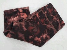 Athleta Girl High Rise Printed Chit Chat Tights Marbled Tie Dye Girl's Large 12