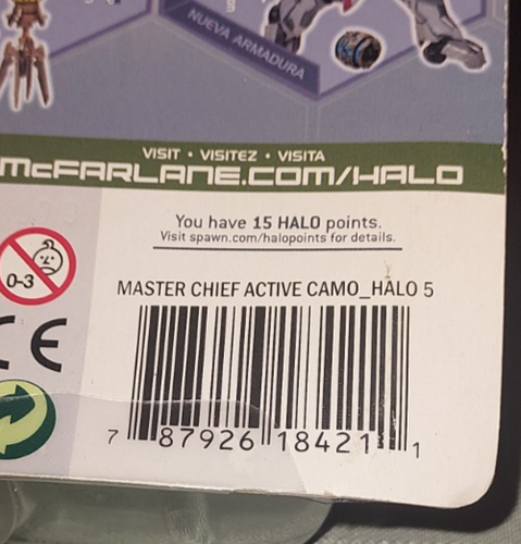McFARLANE TOYS 2009 HALO SOLDADO ESPARTANO MAESTRO JEFE CAMUFLAJE ACTIVO FIGURA NUEVO EN PAQUETE - Imagen 3 de 3