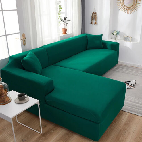 Sofa Covers Elastic Corner Longue Cover Slipcover Chair Protector 1/2/3/4 Seater - Picture 32 of 45