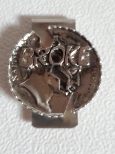 Napoleon Empereur Money Clip Broke Broken Coin Money Clip Silver Benjamin Holder - Picture 14 of 15