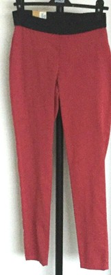 red pull on jeggings