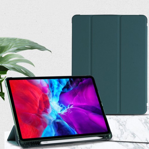 PU Smart Cover Case For iPad 10.2 8th 7th 10.9 Air 4 6th 9.7 With Pencil Holder - Picture 3 of 20
