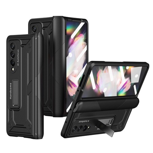 For Samsung Galaxy Z Fold5/4/3/2 Luxury Armor Folding Bracket Rugged Phone Case - Picture 7 of 55