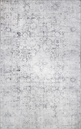 Huda Oriental Medallion Indoor Area Rug or Runner With Cotton Canvas Backing - Picture 8 of 18
