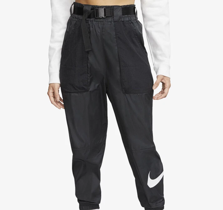 AUTHENTIC NIKE WOMEN NSW BELTED CUFFED TRACK PANTS DB3866-010