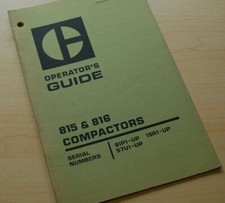 CAT Caterpillar 815 816 Compactor Operation Operator Guide Manual roller book