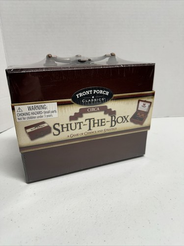 Front Porch Classics Circa Shut-the-Box, Wooden 9 Number Dice Game with Case ... - Picture 10 of 10