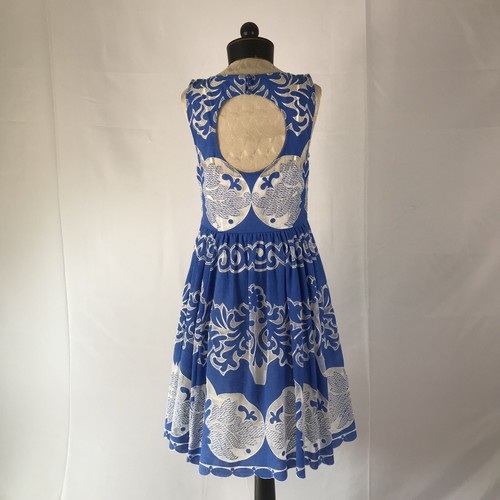 Tracy Reese Plenty Size Medium Polyester Blue Lace Dress - Picture 2 of 3