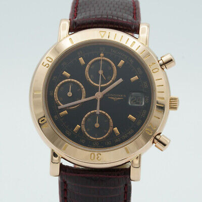 Longines Vintage Automatic Chrono Men s Watch 1 17 32in 18K Solid