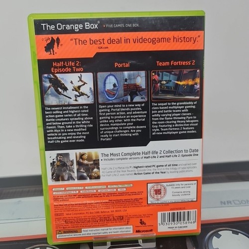 Half Life 2 The Orange Box XBOX 360 Game With Manual Portal 2 Team Fortress 2 - Picture 2 of 8