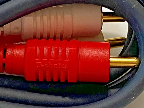 TECHNICS cavo originale, RCA/RCA 120 cm. contatti placcati in oro - Zdjęcie 2 z 6