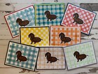 DACHSHUND, SMOOTH COAT - Handmade Note Cards - Set of 8