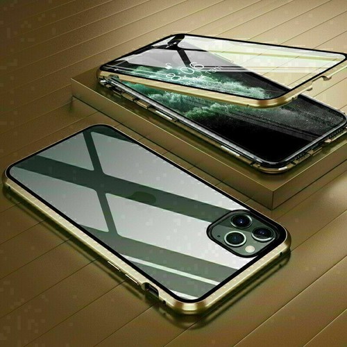 Double Sided Glass Magnetic Metal Case For Samsung Galaxy S24 Ultra S23 S22 A55 - Picture 17 of 26