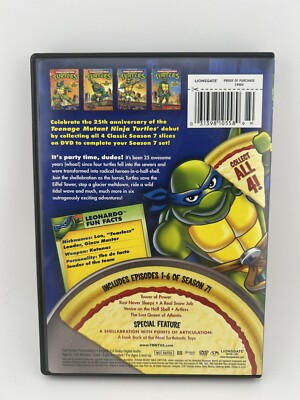 Teenage Mutant Ninja Turtles Season 7 Part 1 (DVD, 2009