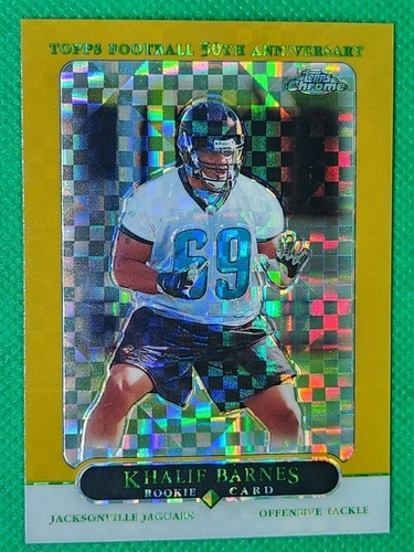 2005 Topps Chrome GOLD XFRACTOR /399 Khalif Barnes ROOKIE Jaguars / UW Huskies