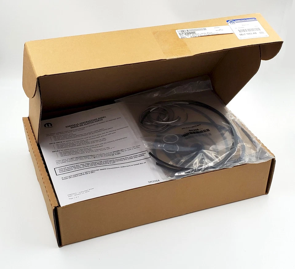 Kit de reconstrucción de transmisión 66RFE Mopar 2012-2017 OEM 68330663AB Foto 2 de 2