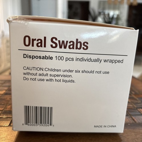 Sealed Oral Swab Disposable Dental Swabstick Mouth Gum Cleaning Sponge 96 PCS. - Picture 4 of 5