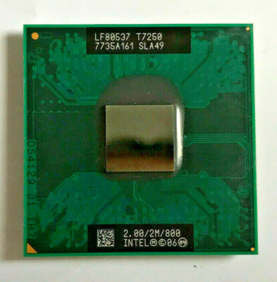 INTEL Core 2 Duo T7250 SLA49 MOBILE - 2,00GHz / 2M / 800 - Sockel P #268
