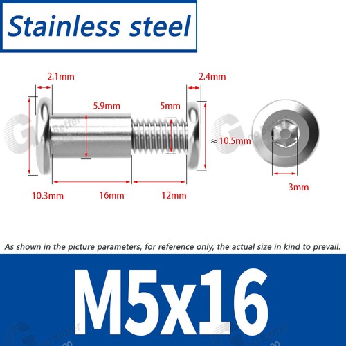 M2 - M10 Socket Head Furniture Bed Connector Rivet Insert Sleeve Nut Bolts Set - Picture 67 of 140