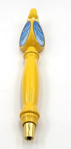 Tucher Helles Hefe Weizen Nuremberg Germany Tap Handle Knob Marker Yellow 15" - Picture 14 of 20
